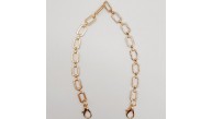 Çanta Aksesuar 35 cm Light Gold Renk Taşlı Kancalı Çanta Zinciri