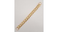 Çanta Aksesuar 38 cm Çift Halkalı Light Gold Renk Zincir