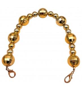 Çanta Aksesuar 38 cm Disco Gold  Çanta Sapı Light Gold Metalli