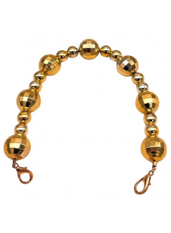 Çanta Aksesuar 38 cm Disco Gold  Çanta Sapı Light Gold Metalli