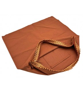 Çanta Aksesuar 38X38 Cm Dikilmiş Fermuarlı Astar Açık Kahve Renk