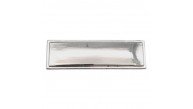 Çanta Aksesuar 4.8x1.4 cm Metal Etiket Plaka Süs Gümüş Renk 1 Adet