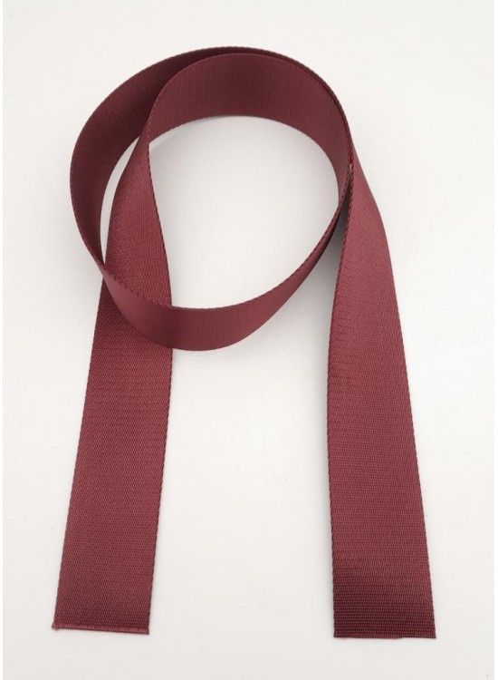Çanta Aksesuar 4 Cm Bordo Renk Polyester Kolon 1 Metre