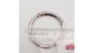 Çanta Aksesuar 4 Cm Gümüş Yaylı Halka 1 Adet
