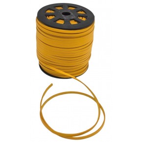 Çanta Aksesuar 4 mm Sarı Renk Suni Deri İp 5 Metre