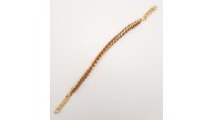 Çanta Aksesuar 40 cm Derili Zincir Taba Renk Light Gold Metalli