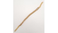 Çanta Aksesuar 40 cm Derili Zincir Vizon Renk Light Gold Metalli