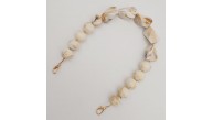 Çanta Aksesuar 40 cm Kancalı Akrilik Zincir Light Gold Metalli No:08