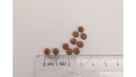 Çanta Aksesuar 4mm 10 Adet Ahşap Yuvarlak Boncuk