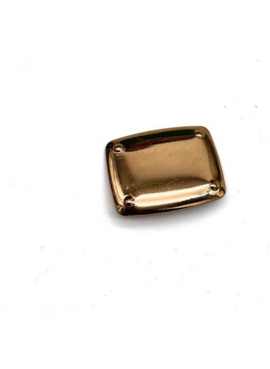 Çanta Aksesuar 4x3  cm Metal  Plaka Süs Light Gold  Renk 1 Adet