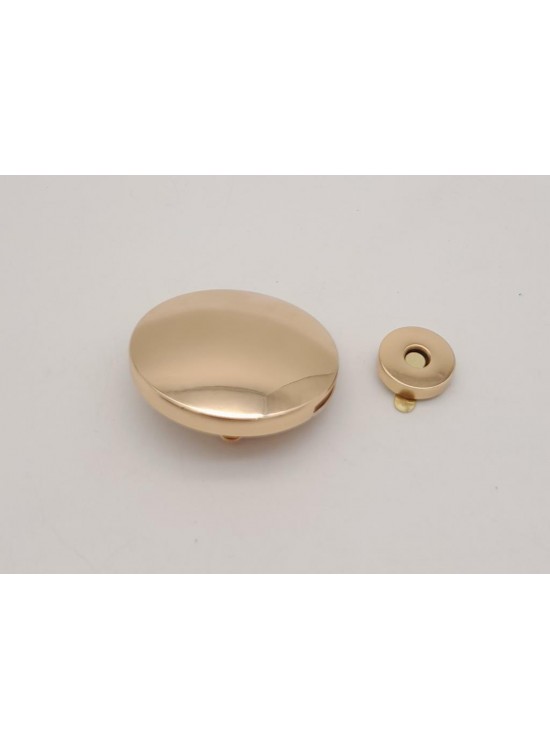 Çanta Aksesuar 5 cm Yuvarlak Mıknatıslı Kilit Light Gold