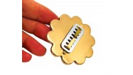Çanta Aksesuar 6 cm İncili Yuvarlak  Light Gold  Kilit