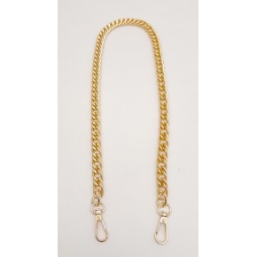 Çanta Aksesuar 60 cm Light Gold Renk Kancalı Çift Halkalı Çanta Zinciri