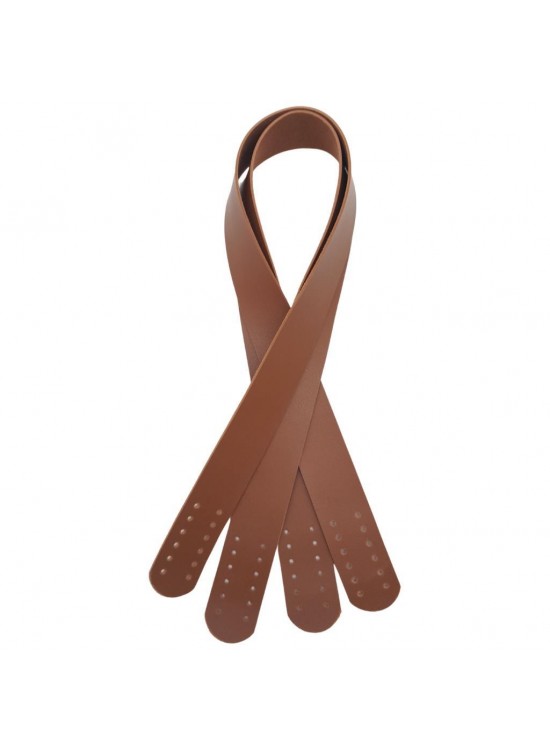 Çanta Aksesuar 60x3 cm Suni Deri Taba Renk Çift Sap