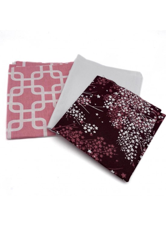 Çanta Aksesuar 60x35 cm Pamuklu Astarlık Kumaş, Patchwork Kumaş, Hobilik Kumaş Set:14