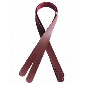 Çanta Aksesuar 70X2.4 Cm, Tek Kat Suni Deri Bordo Renk Çift Sap