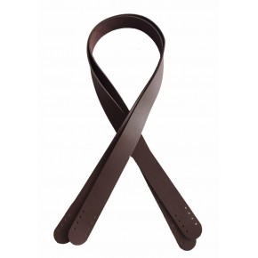 Çanta Aksesuar 70X2.4 Cm, Tek Kat Suni Deri Koyu Kahve Renk Çift Sap