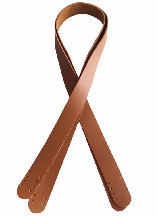 Çanta Aksesuar 70X2.4 Cm, Tek Kat Suni Deri Taba Renk Çift Sap