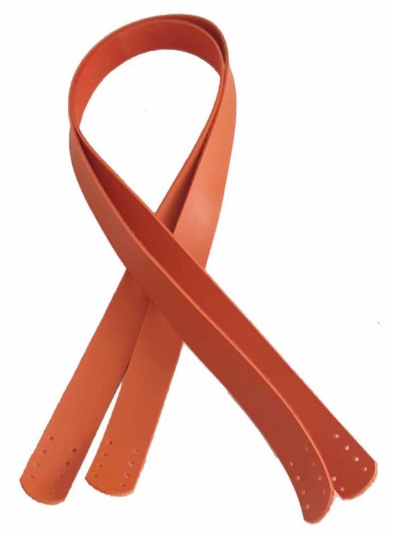 Çanta Aksesuar 70X2.5 Cm, Turuncu Suni Deri Çanta Sapı