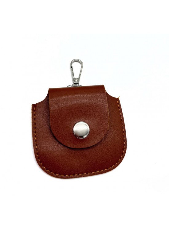 Çanta Aksesuar 8.5x8 cm cm Taba Renk Kancalı Suni Deri Cep