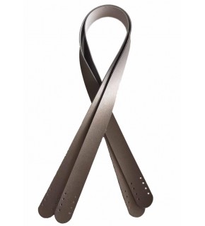 Çanta Aksesuar 80X2.4 Cm, Tek Kat Suni Deri Gri Renk Çift Sap