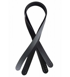 Çanta Aksesuar 80X2.4 Cm, Tek Kat Suni Deri Siyah Renk Çift Sap