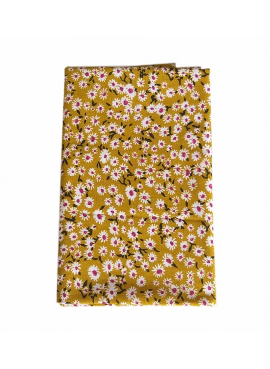 Çanta Aksesuar 80X50 Cm Pamuklu Astarlık Kumaş Minik Papatya