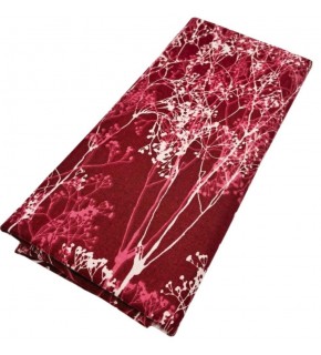 Çanta Aksesuar 90x50 cm Duck Astarlık Kumaş Bordo Ağaç Desen