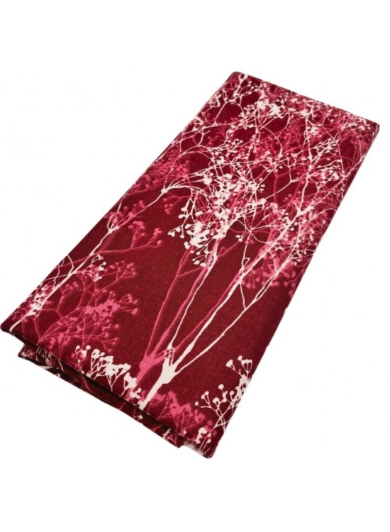 Çanta Aksesuar 90x50 cm Duck Astarlık Kumaş Bordo Ağaç Desen