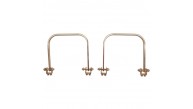 Çanta Aksesuar 9x9 cm Light Gold Renk Vidalı Metal Çanta Tutma Sapı