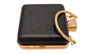 Çanta Aksesuar Abiye Çanta Kalıbı Taşlı Kare Model Light Gold Metalli