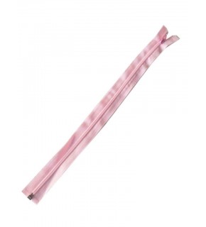 Çanta Aksesuar Açık Pembe Renk 40 Cm Plastik Diş Fermuar Fd27