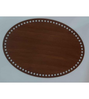 Çanta Aksesuar Ahşap 35X25 Cm Oval Plaka