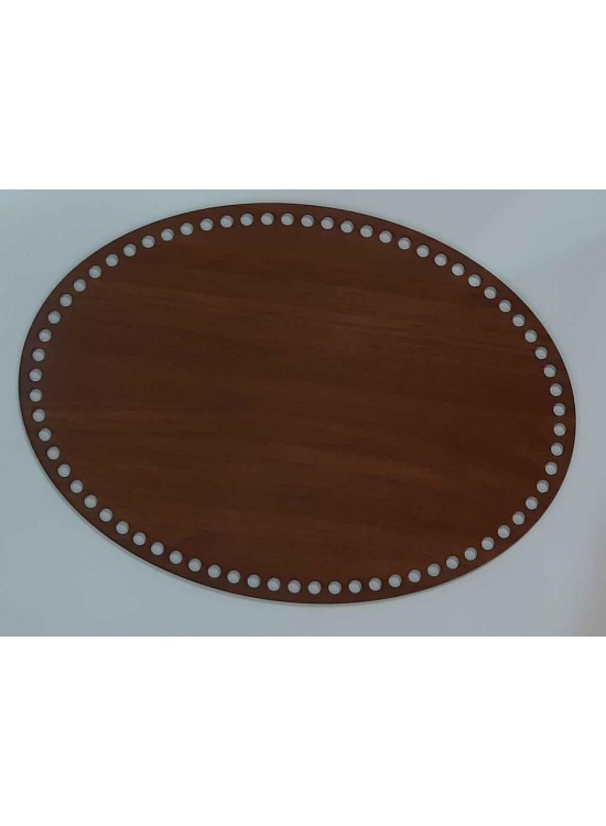 Çanta Aksesuar Ahşap 35X25 Cm Oval Plaka