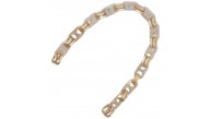 Çanta Aksesuar Akrilik Zincir 42 cm Bej Renk Light Gold Metalli