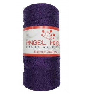 Çanta Aksesuar Angel Koyu Mor Renk Polyester Makrome No:25