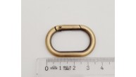 Çanta Aksesuar Antik 3 cm Ovalize Yaylı Halka 1 Adet