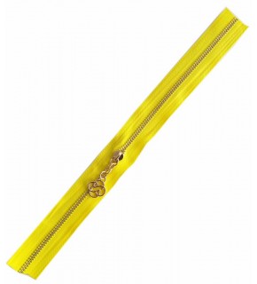 Çanta Aksesuar Başlıklı Fermuar 30 Cm Light Gold Metal Sarı