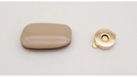 Çanta Aksesuar Bej Renkli Light Gold Mıknatıslı Kilit