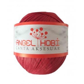 Çanta Aksesuar Bobin Rafya 150 Gr Kırmızı No:11