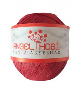 Çanta Aksesuar Bobin Rafya 150 Gr Kırmızı No:11
