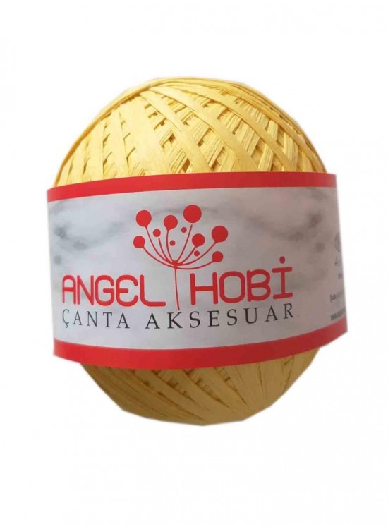 Çanta Aksesuar Bobin Rafya 150 Gr Sarı No:3