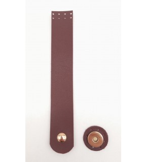 Çanta Aksesuar Bordo Renk 18x3 Cm Tek Kat Suni Deri Kapak Light Gold Metal