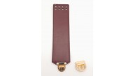 Çanta Aksesuar Bordo Renk Suni Deri 25X6 Cm Çanta Kapağı