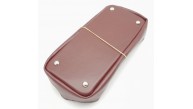 Çanta Aksesuar Bordo Suni Deri 28x13 cm Yüksek Çanta Tabanı Gümüş Metalli