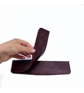 Çanta Aksesuar Bordo Suni Derili Çift Gizli  Mıknatıs