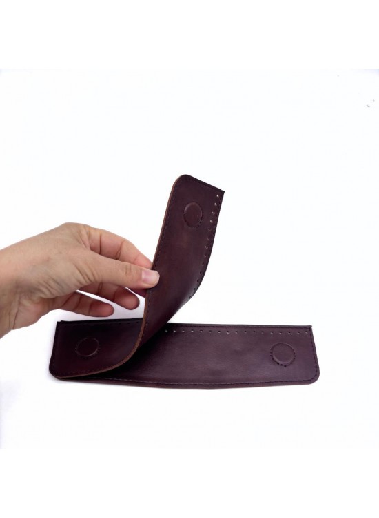 Çanta Aksesuar Bordo Suni Derili Çift Gizli  Mıknatıs