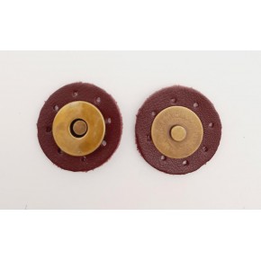 Çanta Aksesuar Bordo Suni Derili Mıknatıslı Çıtçıt Antik Metalli