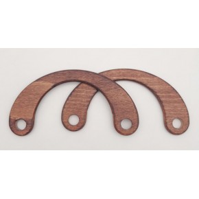 Çanta Aksesuar C Model 9x18 cm Taba Renk Ahşap Çanta Sapı