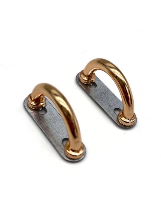 Çanta Aksesuar Çift Köprü Aparatı Light Gold Renk  Oval Model
